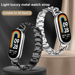 xDfind Single-row Denim Chain Stainless Steel Watch Band, For Xiaomi Smart Band 10 / 9 / 8
