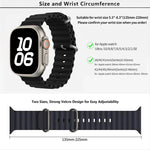 Correia de Relógio em Silicone Ocean com Filme Curvo 3D, Para Apple Watch Series 10 46mm, Para Apple Watch Series 10 42mm, Para Apple Watch Series 44mm