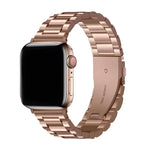 Bracelete Três Contas em Aço Inoxidável com Filme Curvo 3D, Para Apple Watch Series 42mm