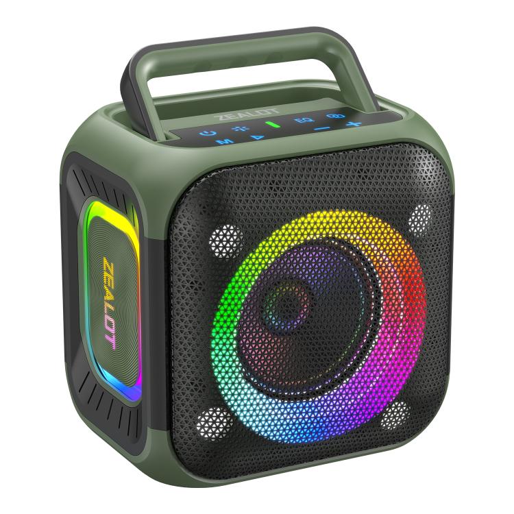 Zealot PT01 Coluna Bluetooth Estéreo RGB Portátil 30W IPX6 para Exterior, PT01