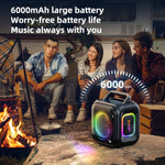 Zealot PT01 Coluna Bluetooth Estéreo RGB Portátil 30W IPX6 para Exterior, PT01