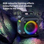 Zealot PT01 Coluna Bluetooth Estéreo RGB Portátil 30W IPX6 para Exterior, PT01