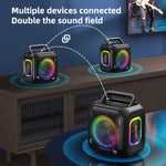 Zealot PT01 Coluna Bluetooth Estéreo RGB Portátil 30W IPX6 para Exterior, PT01