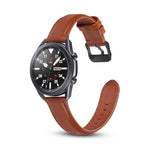 Correia Substituta de Couro com Textura Lisa, Para Samsung Galaxy Watch 3 41mm, Para Samsung Galaxy Watch 3 45mm
