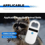 Leitor Portátil de Chip de Identificação para Pequenos Animais 134.2KHz