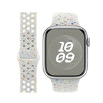Correia de Relógio em Silicone com Fivela Borboleta e Pontos Coloridos com Filme Curvo 3D, Para Apple Watch Series 42mm
