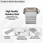 Correia de Relógio em Aço 316 com Fivela Original e Filme Curvo 3D, Para Apple Watch Série 10 46mm, Para Apple Watch Série 10 42mm, Para Apple Watch Série 44mm, Para Apple Watch Série 40mm, Para Apple Watch Ultra 2 / 1 49mm, Para Apple Watch Série 45mm