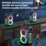 Zealot PT02 Coluna Bluetooth Estéreo RGB Colorida Portátil 60W para Exterior, PT02
