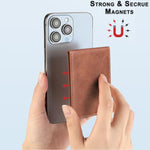 BFK26 Solid Color Magnetic Card Bag Mobile Phone Back Sticker