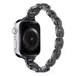 Correia de Relógio em Metal com Diamantes e Coração Duplo xDfind, Para Apple Watch 42 / 44 / 45 / 46 / 49mm, Para Apple Watch 38 / 40 / 41 / S10 42mm