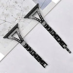 Correia de Relógio Milanesa em Aço Inoxidável com Diamantes xDfind, Para Apple Watch 42 / 44 / 45 / 46 / 49mm, Para Apple Watch 38 / 40 / 41 / S10 42mm