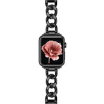 Correia de Relógio em Metal com Duplo Círculo xDfind, Para Apple Watch 42 / 44 / 45 / 46 / 49mm, Para Apple Watch 38 / 40 / 41 / S10 42mm