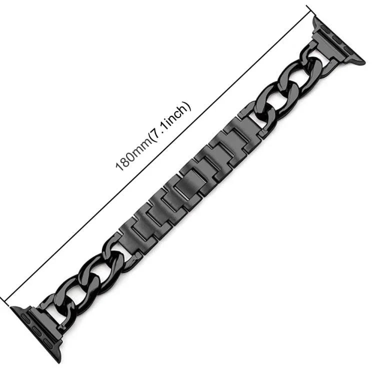 Correia de Relógio em Metal com Duplo Círculo xDfind, Para Apple Watch 42 / 44 / 45 / 46 / 49mm, Para Apple Watch 38 / 40 / 41 / S10 42mm