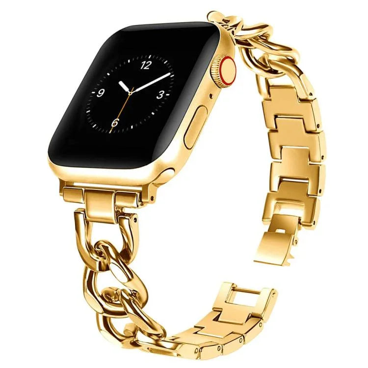 Correia de Relógio em Metal com Duplo Círculo xDfind, Para Apple Watch 42 / 44 / 45 / 46 / 49mm, Para Apple Watch 38 / 40 / 41 / S10 42mm