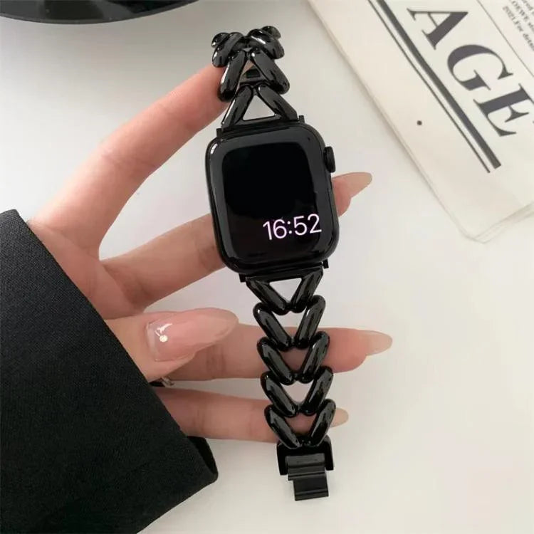 Correia de Relógio em Metal em Forma de V xDfind, Para Apple Watch 42 / 44 / 45 / 46 / 49mm, Para Apple Watch 38 / 40 / 41 / S10 42mm