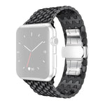Correia de Relógio em Metal com Textura de Dragão xDfind, Para Apple Watch 42 / 44 / 45 / 46 / 49mm, Para Apple Watch 38 / 40 / 41 / S10 42mm