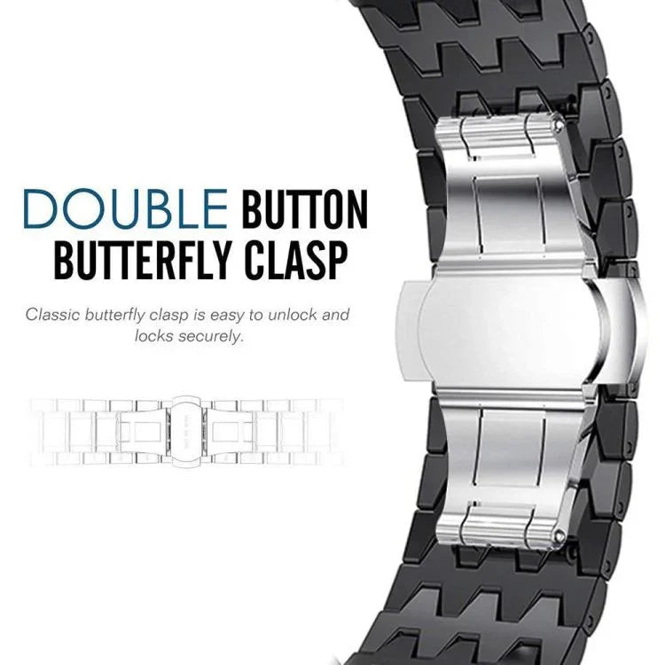 Correia de Relógio em Metal com Textura de Dragão xDfind, Para Apple Watch 42 / 44 / 45 / 46 / 49mm, Para Apple Watch 38 / 40 / 41 / S10 42mm