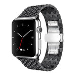 Correia de Relógio em Metal com Textura de Dragão xDfind, Para Apple Watch 42 / 44 / 45 / 46 / 49mm, Para Apple Watch 38 / 40 / 41 / S10 42mm