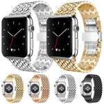 Correia de Relógio em Metal com Textura de Dragão xDfind, Para Apple Watch 42 / 44 / 45 / 46 / 49mm, Para Apple Watch 38 / 40 / 41 / S10 42mm