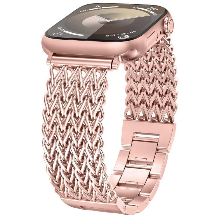 Correia de Relógio Milanesa Trançada em Aço Inoxidável xDfind, Para Apple Watch 42 / 44 / 45 / 46 / 49mm, Para Apple Watch 38 / 40 / 41 / S10 42mm