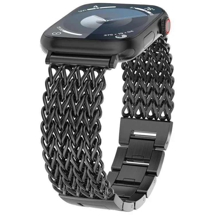 Correia de Relógio Milanesa Trançada em Aço Inoxidável xDfind, Para Apple Watch 42 / 44 / 45 / 46 / 49mm, Para Apple Watch 38 / 40 / 41 / S10 42mm