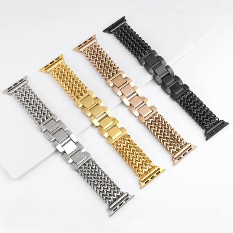 Correia de Relógio Milanesa Trançada em Aço Inoxidável xDfind, Para Apple Watch 42 / 44 / 45 / 46 / 49mm, Para Apple Watch 38 / 40 / 41 / S10 42mm