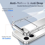 Capa para telemóvel em acrílico + TPU com proteção anti-impactos nos quatro cantos, Para iPhone 17 Pro Max, Para iPhone 17 Pro, Para iPhone 17, Para iPhone Air