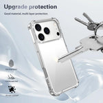 Capa para telemóvel em acrílico + TPU com proteção anti-impactos nos quatro cantos, Para iPhone 17 Pro Max, Para iPhone 17 Pro, Para iPhone 17, Para iPhone Air
