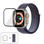 Correia de Relógio em Nylon Básica com Laço e Filme Curvo 3D, Para Apple Watch Série 40mm, Para Apple Watch Ultra 2 / 1 49mm, Para Apple Watch Série 45mm