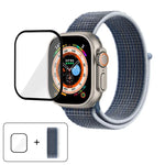 Correia de Relógio em Nylon Básica com Laço e Filme Curvo 3D, Para Apple Watch Série 40mm, Para Apple Watch Ultra 2 / 1 49mm, Para Apple Watch Série 45mm