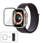 Correia de Relógio em Nylon Básica com Laço e Filme Curvo 3D, Para Apple Watch Série 40mm, Para Apple Watch Ultra 2 / 1 49mm, Para Apple Watch Série 45mm