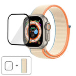 Correia de Relógio em Nylon Básica com Laço e Filme Curvo 3D, Para Apple Watch Série 40mm, Para Apple Watch Ultra 2 / 1 49mm, Para Apple Watch Série 45mm
