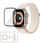 Correia de Relógio em Nylon Básica com Laço e Filme Curvo 3D, Para Apple Watch Série 40mm, Para Apple Watch Ultra 2 / 1 49mm, Para Apple Watch Série 45mm