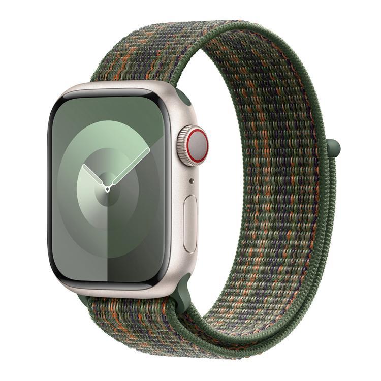 Correia de Relógio em Nylon Básica com Laço e Filme Curvo 3D, Para Apple Watch Série 41mm, Para Apple Watch Série 38mm, Para Apple Watch Série 42mm