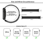 Correia de Relógio em Nylon Básica com Laço e Filme Curvo 3D, Para Apple Watch Série 41mm, Para Apple Watch Série 38mm, Para Apple Watch Série 42mm