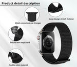 Correia de Relógio em Nylon Básica com Laço e Filme Curvo 3D, Para Apple Watch Série 41mm, Para Apple Watch Série 38mm, Para Apple Watch Série 42mm