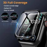 Correia de Relógio em Nylon Básica com Laço e Filme Curvo 3D, Para Apple Watch Série 41mm, Para Apple Watch Série 38mm, Para Apple Watch Série 42mm