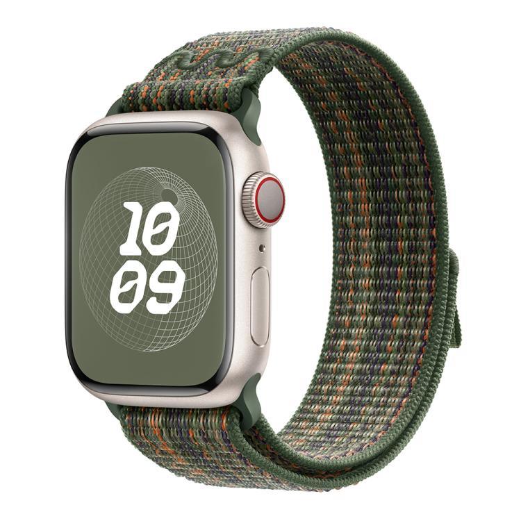 Correia de Relógio em Nylon com Laço e Filme Curvo 3D, Para Apple Watch Série 10 46mm, Para Apple Watch Série 10 42mm, Para Apple Watch Série 44mm
