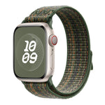 Correia de Relógio em Nylon com Laço e Filme Curvo 3D, Para Apple Watch Série 41mm, Para Apple Watch Série 38mm, Para Apple Watch Série 42mm