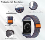 Correia de Relógio em Nylon com Laço e Filme Curvo 3D, Para Apple Watch Série 41mm, Para Apple Watch Série 38mm, Para Apple Watch Série 42mm