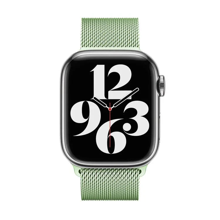 Correia de Relógio Milanesa em Aço Inoxidável com Filme Curvo 3D, Para Apple Watch Série 10 46mm, Para Apple Watch Série 10 42mm, Para Apple Watch Série 44mm
