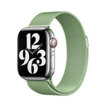 Bracelete Milanesa em Aço Inoxidável com Filme Curvo 3D, Para Apple Watch Series 41mm, Para Apple Watch Series 38mm, Para Apple Watch Series 42mm