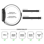 Correia de Relógio Milanesa em Aço Inoxidável com Filme Curvo 3D, Para Apple Watch Série 10 46mm, Para Apple Watch Série 10 42mm, Para Apple Watch Série 44mm