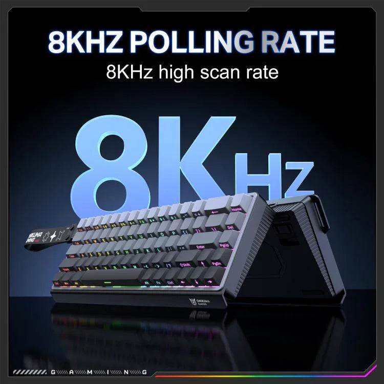 ONIKUMA G69 Teclado com Eixo Magnético com Fio e Iluminação RGB, 68 Teclas