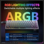 ONIKUMA G69 Teclado com Eixo Magnético com Fio e Iluminação RGB, 68 Teclas