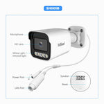 Kit Gravador de Vídeo em Rede com Câmara POE 4-Canais HD 5MP SriHome NVS005-POE065, 5MP 4-Canais