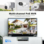 Kit Gravador de Vídeo em Rede com Câmara POE 4-Canais HD 3MP SriHome NVS005-POE030, 3MP 4-Canais