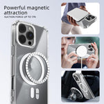 Capa transparente para telemóvel ABEEL MagSafe com anel magnético colorido anti-riscos, para iPhone 13 Pro Max, para iPhone 13 Pro, para iPhone 13