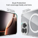 Capa transparente para telemóvel ABEEL MagSafe com anel magnético colorido anti-riscos, para iPhone 13 Pro Max, para iPhone 13 Pro, para iPhone 13