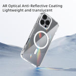 Capa transparente para telemóvel ABEEL MagSafe com anel magnético colorido anti-riscos, para iPhone 13 Pro Max, para iPhone 13 Pro, para iPhone 13